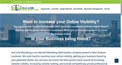 Desktop Screenshot of 2ndlinemarketing.com